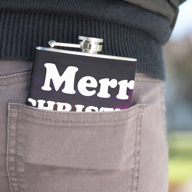 Petaca Feliz Navidad y un feliz saludo de Año Nuevo (In Situ)