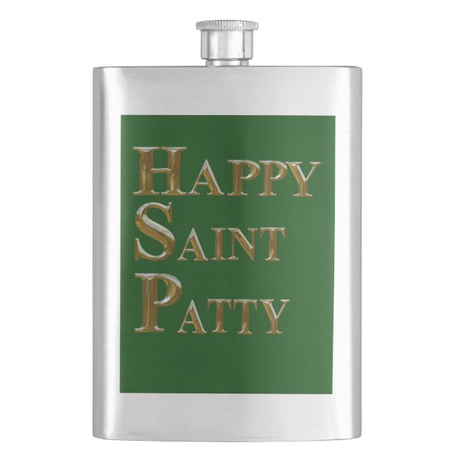 PETACA FELIZ SAINT PATTY (Anverso)