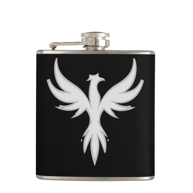 Petaca Fénix Rising Black Flask (Anverso)