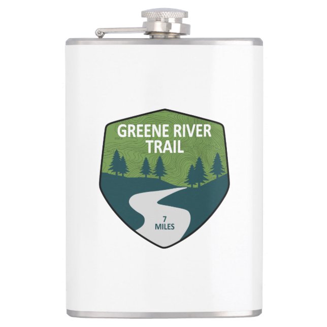 Petaca Ferrocarril del río Greene Pennsylvania (Anverso)