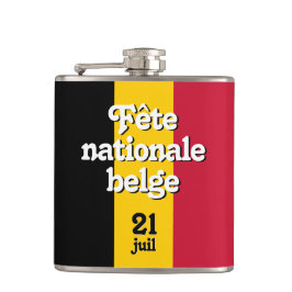 Petaca Fête nationale belga bandera belga