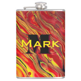 Petaca Fiery Red Acrylic Flow Art