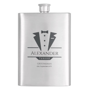 Petaca Fiesta de bodas Tuxedo Regalos Groomsman