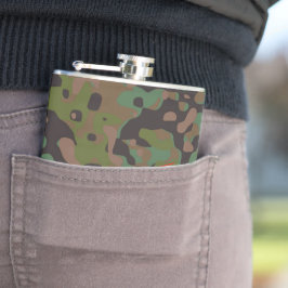 Petaca FIESTA de camuflaje de celebración de gota de gota