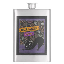 Fiesta de Halloween y Gato Negro