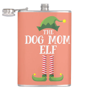 Petaca Fiesta de Navidades del grupo familiar Dog Mom Elf