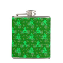 FILAS DE ÁRBOLES VERDES DE NAVIDAD