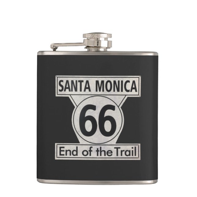 Petaca Fin de Santa Mónica de la ruta de senderos 66 (Anverso)