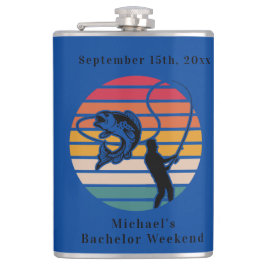 Petaca Fin de semana de soltero de pesca personalizado