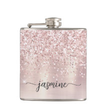 Firme de nombre de monograma con brillo de oro ros