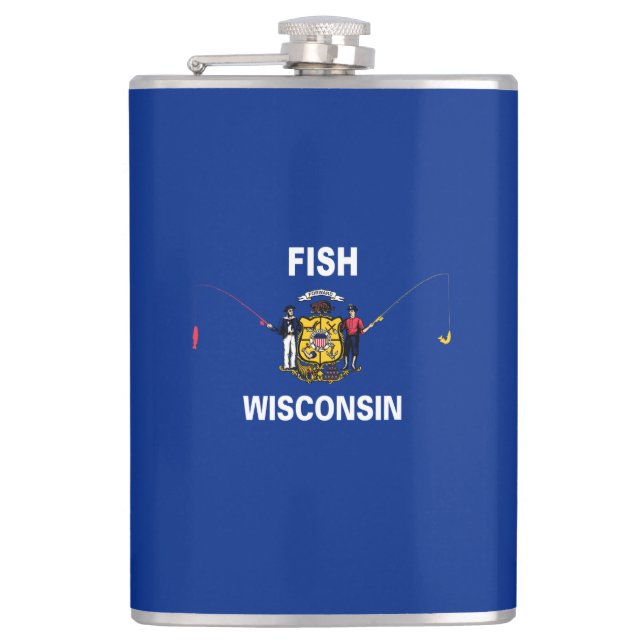 Petaca Fish Wisconsin (Anverso)