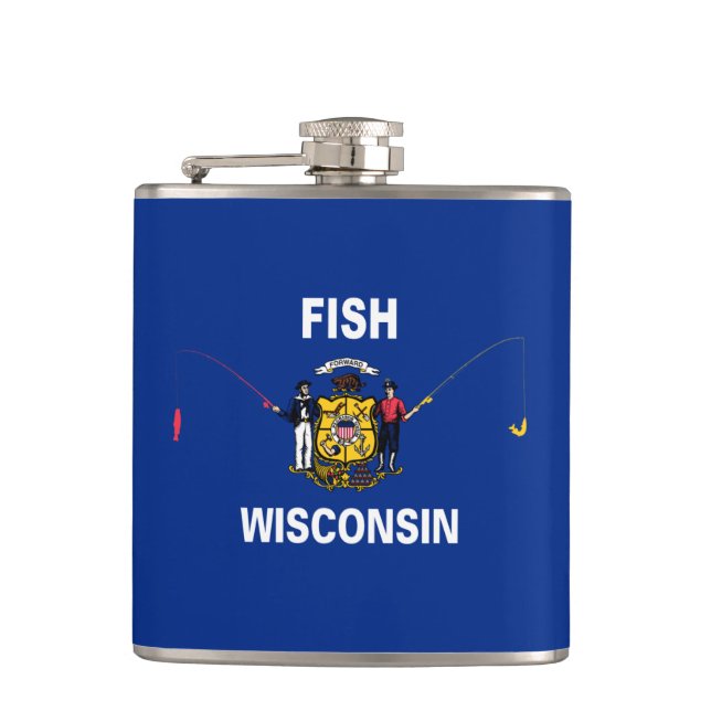 Petaca Fish Wisconsin (Anverso)