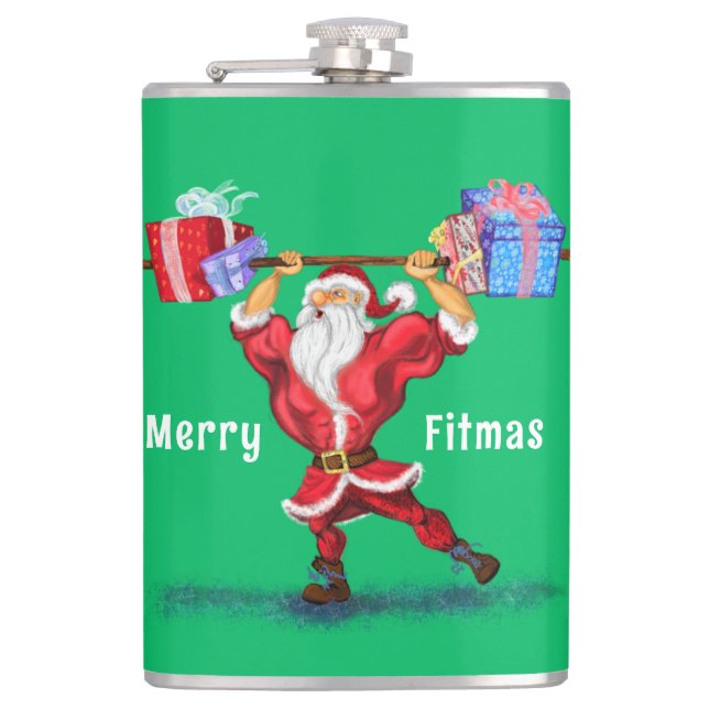 Petaca Fitness Santa Claus Flask (Anverso)