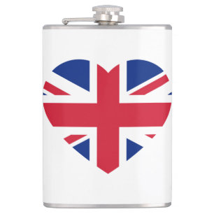 Petaca flactora Union Jack Heartflag