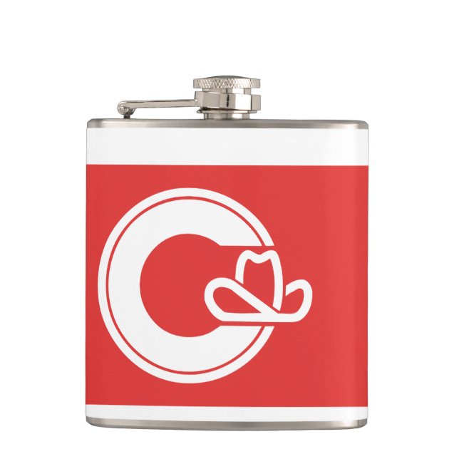 Petaca Flag of Calgary, Alberta Flask (Anverso)