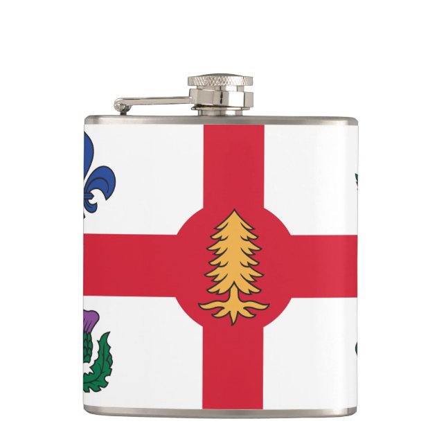 Petaca Flag of Montreal, Quebec Flask (Anverso)