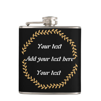 Petaca Flamante de cadera de acero inoxidable con elegant