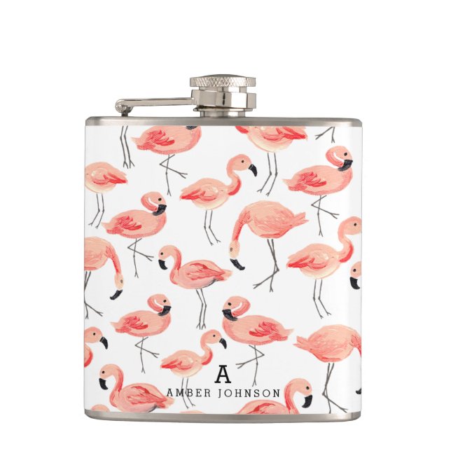Petaca Flamingo personalizado (Anverso)