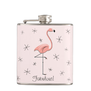 Petaca Flamingo Pink Fabulous! frasco envuelto