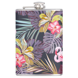 Petaca Flamingo Tropical: Patrón veraniego sin foco