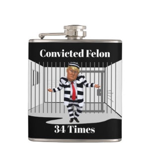 Petaca Flaquete de Felon condenado por Trump