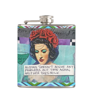 PETACA FLASK-ALCOHOL NO SOLUCIONA NINGUNA PROBLEMAS