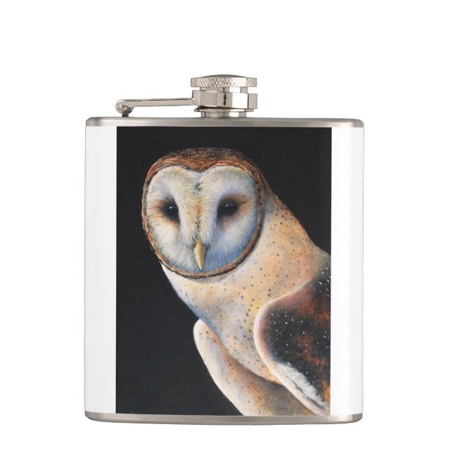 Petaca Flask Barn Owl (Anverso)