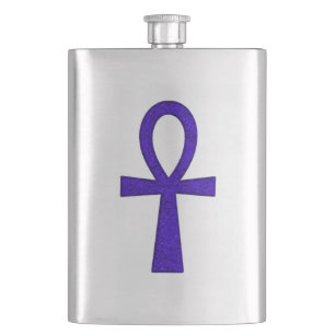 Petaca Flask Blue Ankh Classic