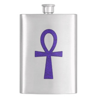Petaca Flask Blue Ankh Classic