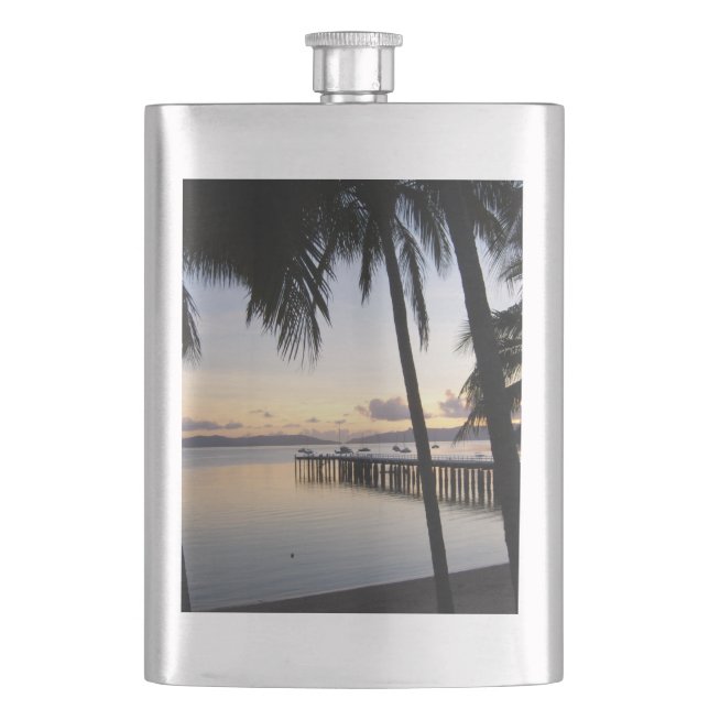 Petaca Flask Classic Sunset Islands (Anverso)