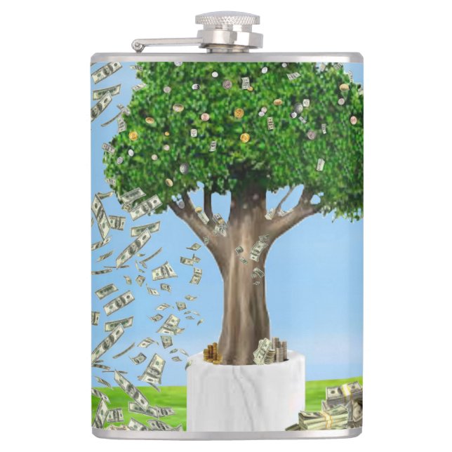 Petaca Flask de árbol de dinero (Anverso)