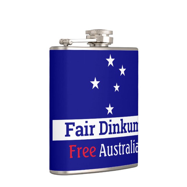 Petaca Flask de Australia libre de dinkum justo (Derecha)