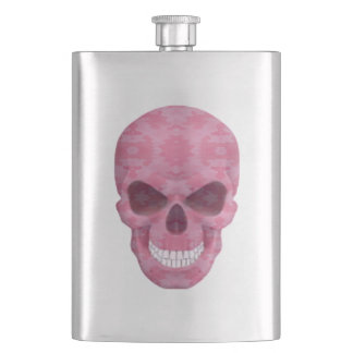 Petaca Flask de cráneo de camuflaje rosa