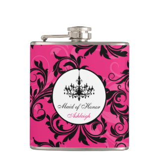 Petaca Flask de desplazamiento de la lámpara de araña bla