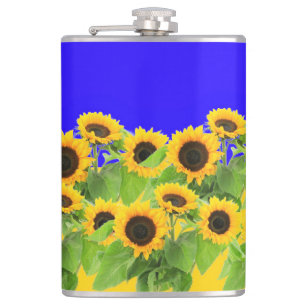 Petaca Flask de girasoles
