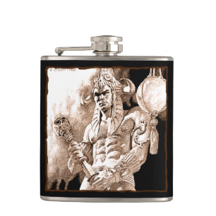 Petaca Flask de guerrero bárbaro