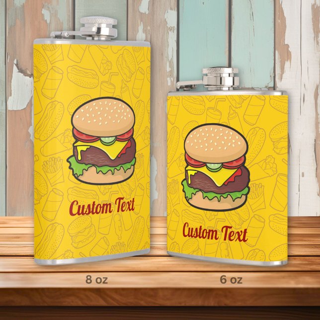 Petaca Flask de hamburguesa con queso (Subido por el creador)