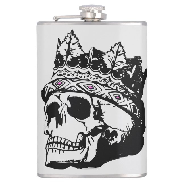 Petaca Flask de nombre personalizado para el Día del Cala (Anverso)