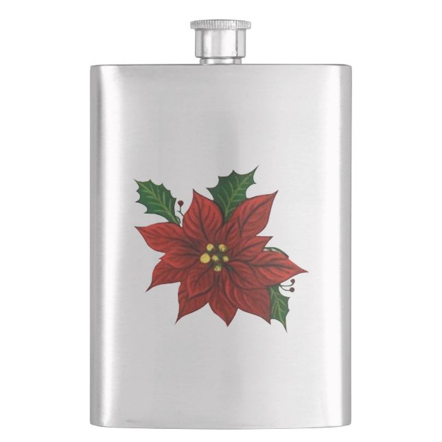 Petaca Flask de Poinsettia (Anverso)