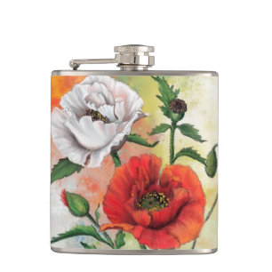 Petaca Flask de Poppies