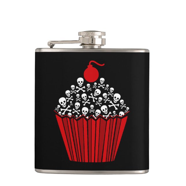Petaca Flask de tarta de cráneo (Anverso)