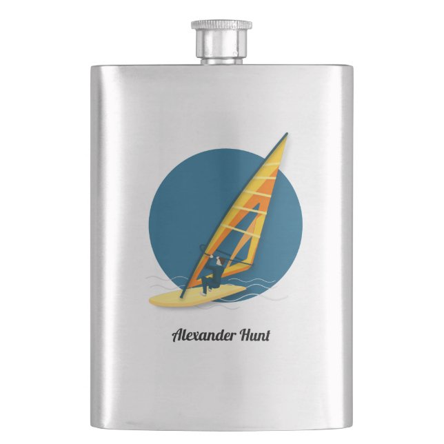 Petaca Flask de windsurf (Anverso)