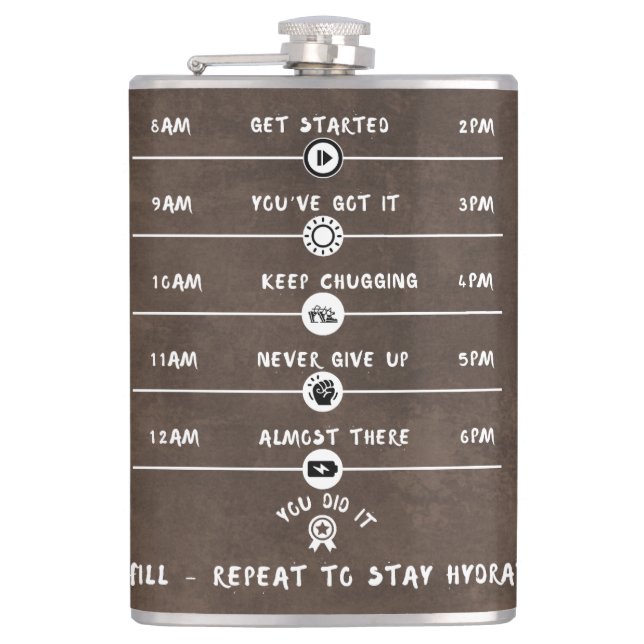 Petaca Flask Forward to Fun - Motivación para beber - div (Anverso)