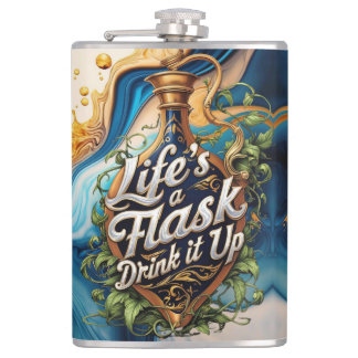 Petaca Flask Forward to Fun - Motivación para beber - div