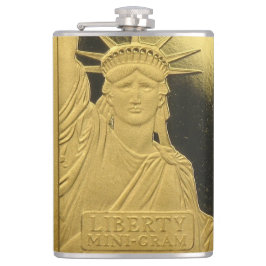 Petaca Flask - Gold Bar Liberty