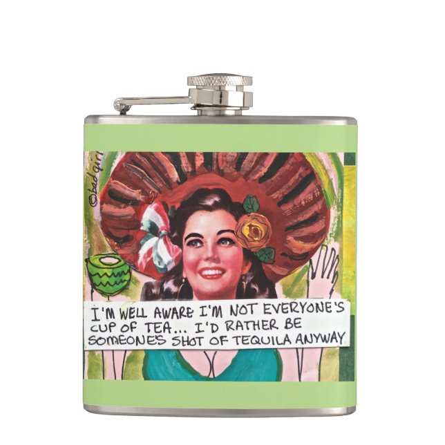 Petaca FLASK-I ENTERADO no soy BIEN CADA UNO (Anverso)