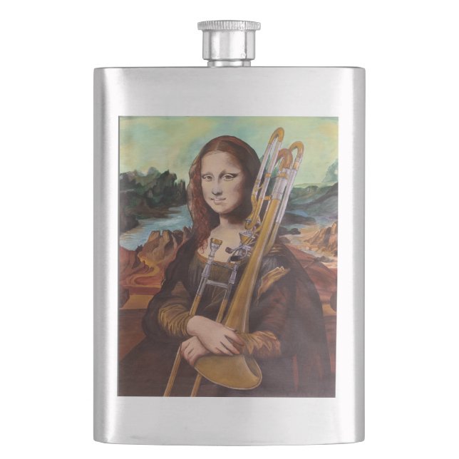 Petaca Flask Lisa de Trombona (Anverso)