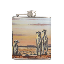 Petaca Flask Meerkats