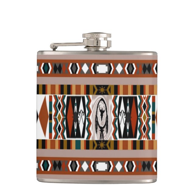 Petaca Flask nativo americano de Dreamcatcher (Anverso)