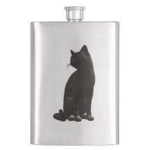 Petaca Flask para gato negro